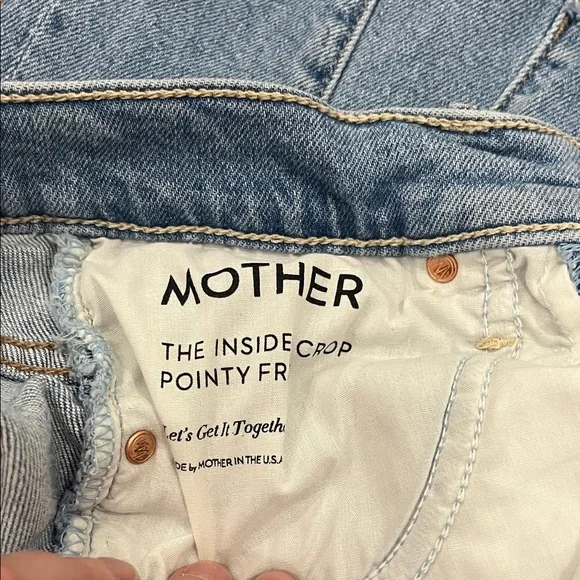 MOTHER The Insider Crop Step Fray Jeans – Size 25 - Picture 12 of 13